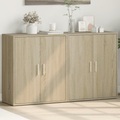 vidaXL, vidaXL Sideboards 2 Stk. Sonoma-Eiche 60x31x70 cm Holzwerkstoff