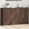 vidaXL, vidaXL Sideboards 2 Stk. Braun Eichen-Optik 60x31x70 cm Holzwerkstoff