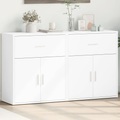 vidaXL, vidaXL Sideboards 2 Stk. Weiß 60x31x70 cm Holzwerkstoff