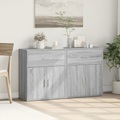 vidaXL, vidaXL Sideboards 2 Stk. Grau Sonoma-Eiche 60x31x70 cm Holzwerkstoff