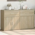 vidaXL, vidaXL Sideboards 2 Stk. Sonoma-Eiche 60x31x70 cm Holzwerkstoff