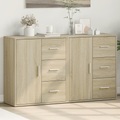 vidaXL, vidaXL Sideboards 2 Stk. Sonoma-Eiche 60x31x70 cm Holzwerkstoff