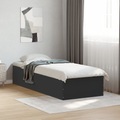vidaXL, vidaXL Bettgestell Schwarz 75x190 cm Holzwerkstoff