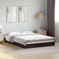 vidaXL, vidaXL Bettgestell Schwarz 140x200 cm Holzwerkstoff