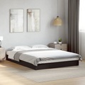 vidaXL, vidaXL Bettgestell Schwarz 120x190 cm Holzwerkstoff