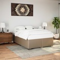 vidaXL, vidaXL Bettgestell Cappuccino-Braun 140x190 cm Kunstleder