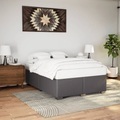 vidaXL, vidaXL Bettgestell Grau 140x200 cm Kunstleder