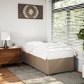 vidaXL, vidaXL Bettgestell Cappuccino-Braun 90x200 cm Kunstleder
