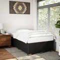 vidaXL, vidaXL Bettgestell Schwarz 120x190 cm Kunstleder