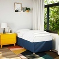 vidaXL, vidaXL Bettgestell Blau 90x200 cm Stoff