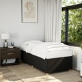 vidaXL, vidaXL Bettgestell Schwarz 100x200 cm Stoff