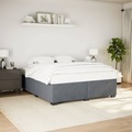 vidaXL, vidaXL Bettgestell Dunkelgrau 180×200 cm Samt