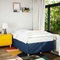 vidaXL, vidaXL Bettgestell Blau 120x190 cm Stoff
