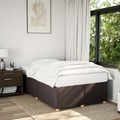 vidaXL, vidaXL Bettgestell Dunkelbraun 120x190 cm Stoff