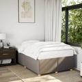 vidaXL, vidaXL Bettgestell Taupe 120x200 cm Stoff