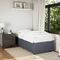 vidaXL, vidaXL Bettgestell Dunkelgrau 90x200 cm Samt
