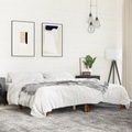 vidaXL, vidaXL Bettgestell Räuchereiche 180x200 cm Holzwerkstoff und Metall