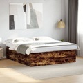 vidaXL, vidaXL Bettgestell Räuchereiche 200x200 cm Holzwerkstoff