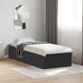 vidaXL, vidaXL Bettgestell Schwarz 100x200 cm Holzwerkstoff