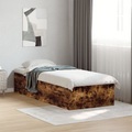 vidaXL, vidaXL Bettgestell Räuchereiche 100x200 cm Holzwerkstoff