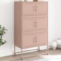 vidaXL, vidaXL Sideboard Rosa 68,5x38,5x123,5 cm Stahl