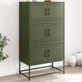 vidaXL, vidaXL Sideboard Olivgrün 68,5x38,5x123,5 cm Stahl