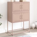 vidaXL, vidaXL Sideboard Rosa 68,5x38,5x107 cm Stahl