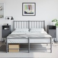 vidaXL, vidaXL Nachttische 2 Stk. Anthrazit 36x39x78 cm Stahl