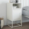 vidaXL, vidaXL Nachttisch Weiß 36x39x78 cm Stahl