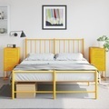 vidaXL, vidaXL Nachttische 2 Stk. Senfgelb 36x39x78 cm Stahl