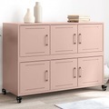 vidaXL, vidaXL Sideboard Rosa 100,5x39x72 cm Kaltgewalzter Stahl