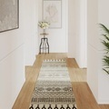vidaXL, vidaXL Teppich Kurzflor Mehrfarbig 80x300 cm Rutschfest
