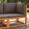 vidaXL, vidaXL Garten-Ecksofa mit Kissen Massivholz Akazie