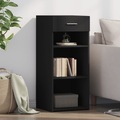 vidaXL, vidaXL Sideboard Schwarz 40x42,5x93 cm Holzwerkstoff