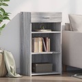 vidaXL, vidaXL Sideboard Grau Sonoma 50x42,5x93 cm Holzwerkstoff