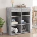 vidaXL, vidaXL Sideboard Grau Sonoma 80x42,5x93 cm Holzwerkstoff