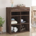vidaXL, vidaXL Sideboard Braun Eichen-Optik 80x42,5x93 cm Holzwerkstoff