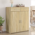 vidaXL, vidaXL Sideboard Sonoma-Eiche 80x42,5x93 cm Holzwerkstoff