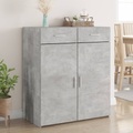 vidaXL, vidaXL Sideboard Betongrau 80x42,5x93 cm Holzwerkstoff