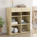 vidaXL, vidaXL Sideboard Sonoma-Eiche 80x42,5x93 cm Holzwerkstoff