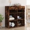 vidaXL, vidaXL Sideboard Räuchereiche 80x42,5x93 cm Holzwerkstoff