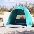 vidaXL, vidaXL Strandzelt 3 Personen Seegrün Wasserdicht