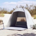 vidaXL, vidaXL Strandzelt 3 Personen Grau Wasserdicht