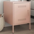 vidaXL, vidaXL Nachttisch Rosa 36x39x50,5 cm Stahl
