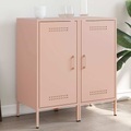 vidaXL, vidaXL Sideboards 2 Stk. Rosa 36x39x79 cm Kaltgewalzter Stahl