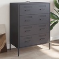 vidaXL, vidaXL Sideboard Anthrazit 68x39x89 cm Stahl