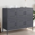 vidaXL, vidaXL Sideboard Anthrazit 100,5x39x79 cm Kaltgewalzter Stahl
