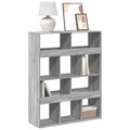 vidaXL, vidaXL Bücherregal Grau Sonoma 100x33x125,5 cm Holzwerkstoff