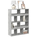 vidaXL, vidaXL Bücherregal Betongrau 100x33x125,5 cm Holzwerkstoff