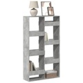 vidaXL, vidaXL Bücherregal Betongrau 100x33x175 cm Holzwerkstoff